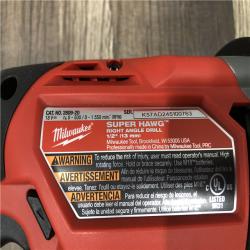 AS-IS Milwaukee  FUEL 18V Lithium-Ion Brushless Cordless GEN 2 SUPER HAWG 1/2 in. Right Angle Drill (Tool-Only)