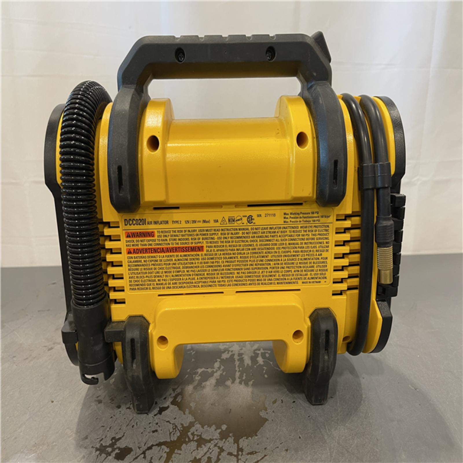 AS-IS - DEWALT 20V MAX Cordless Electric Portable Inflator
