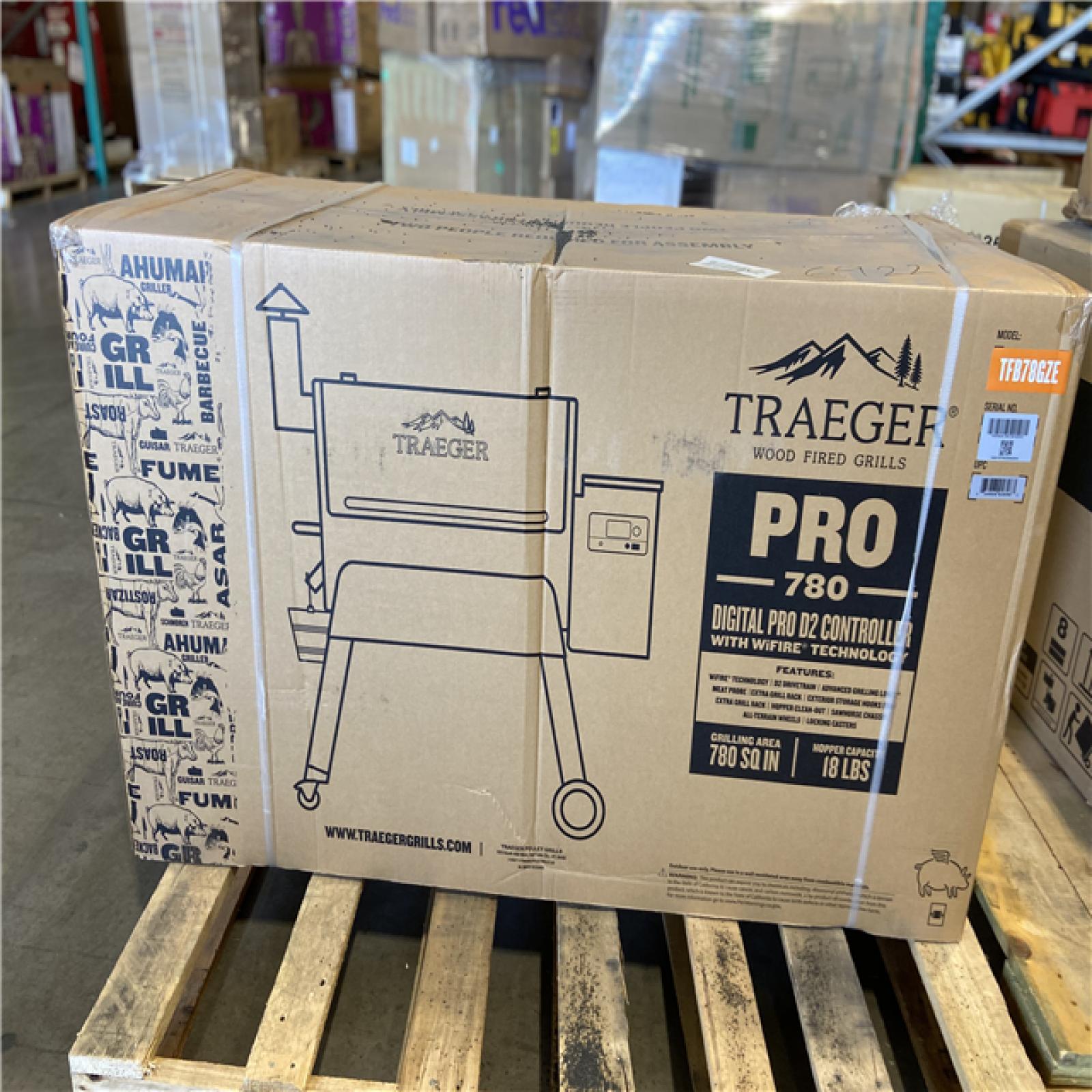 DALLAS LOCATION -Traeger Pro 780 Wi-Fi Pellet Grill and Smoker in Bronze