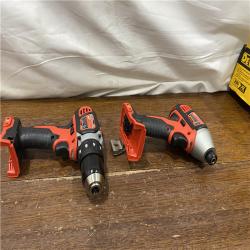 AS-IS Milwaukee M18 18V Cordless Brushed 2 Tool Drill/Driver and Impact Driver Kit