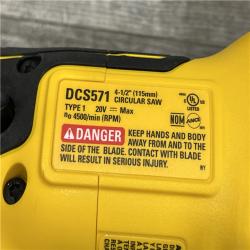 AS-IS DEWALT ATOMIC 20V MAX Cordless Brushless 4-1/2 in. Circular Saw (Tool Only)