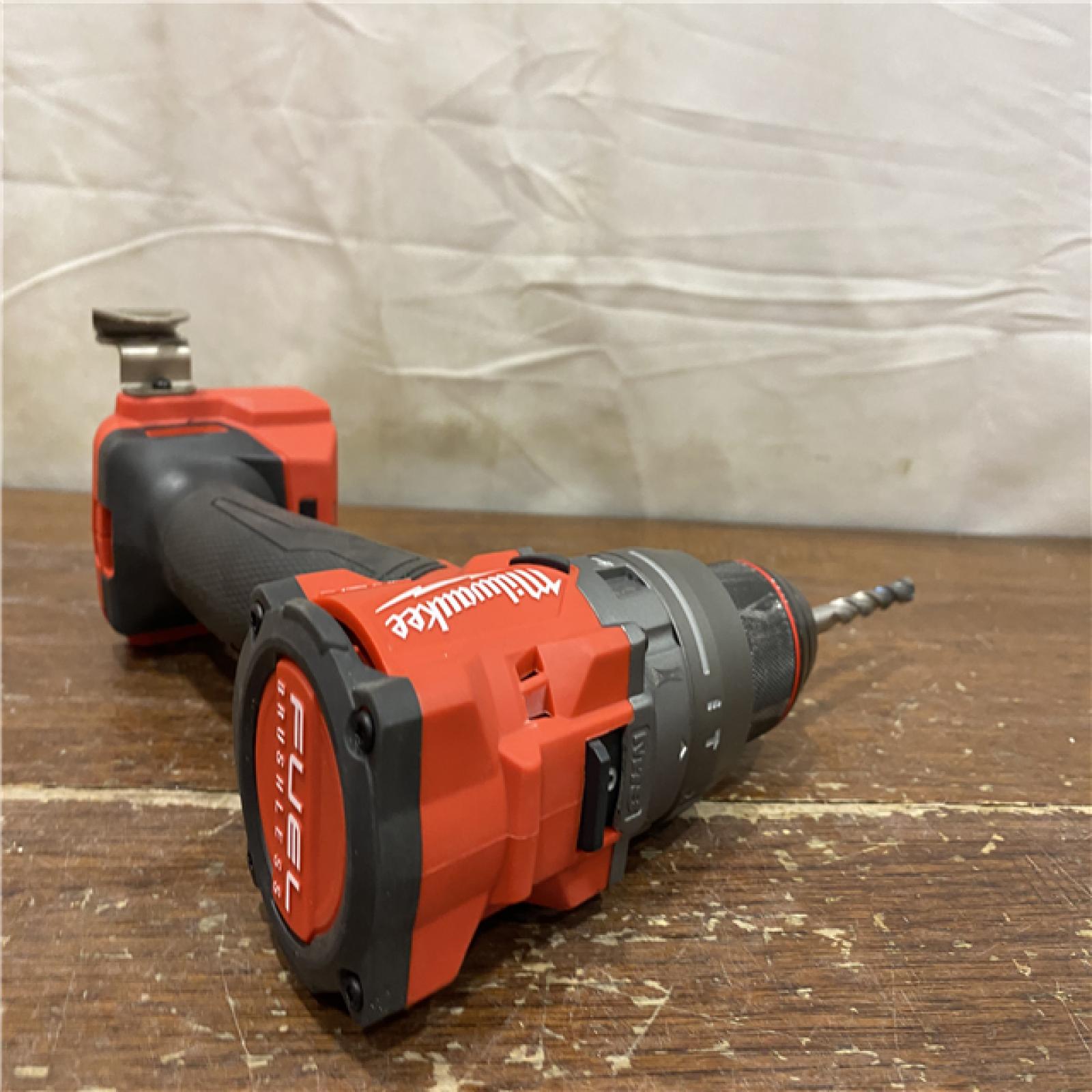 AS-IS Milwaukee 2904-22 Hammer Drill Driver Kit with Batteries  Charger & Tool Case  Red
