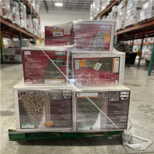 DALLAS LOCATION- AS-IS ASSORTED CHRISTMAS TREES PALLET