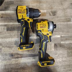 HOUSTON LOCATION - AS-IS Dewalt DCK225D2 20V MAX ATOMIC Brushless Compact Lithium-Ion 1/2 in. Cordless Drill Driver and 1/4 in. Impact Driver Combo Kit with 2 Batteries 2 Ah