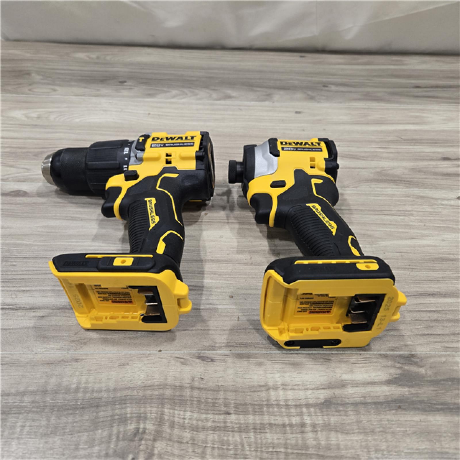 AS-IS DeWalt 20V MAX Atomic Cordless 2 Tool Compact Hammer Drill and Impact Driver Kit