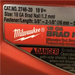 AS-IS Milwaukee FUEL 18-Volt Lithium-Ion Brushless Cordless Gen II 18-Gauge Brad Nailer (Tool-Only)