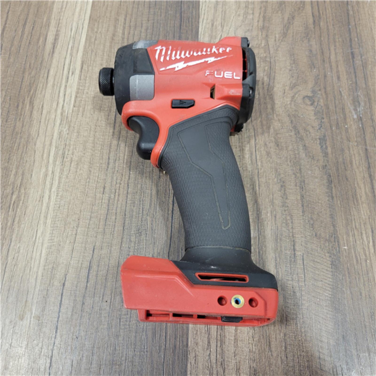 AS-IS Milwaukee 18V Lithium-Ion Brushless Cordless 1/4   Hex Impact Driver Bare Tool  Red