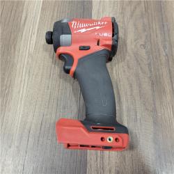 AS-IS Milwaukee 18V Lithium-Ion Brushless Cordless 1/4   Hex Impact Driver Bare Tool  Red