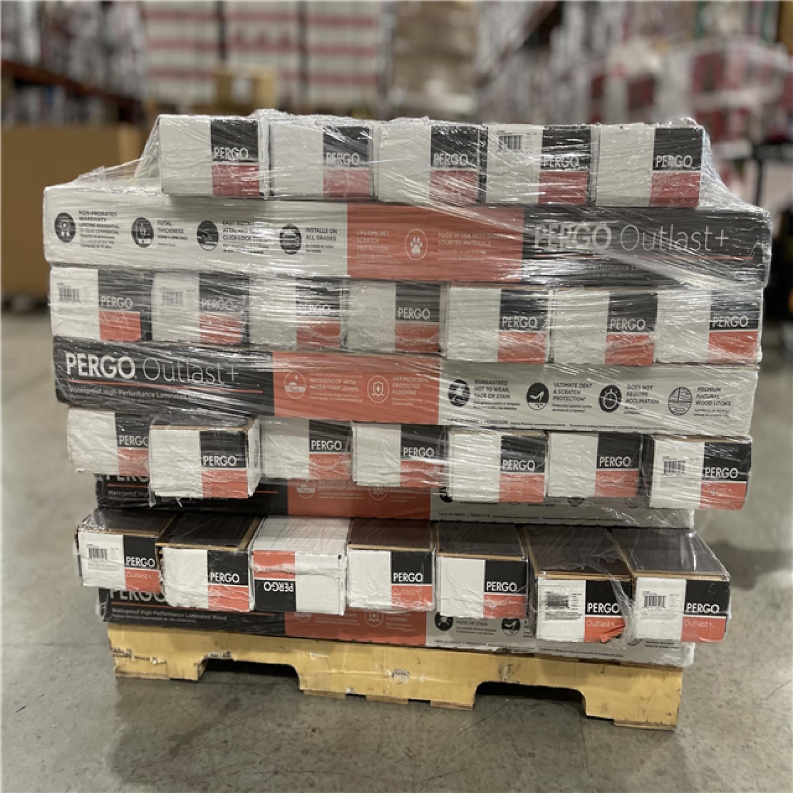 DALLAS LOCATION- Pergo Outlast+ Java Scraped Oak 12 mm T x 6.1 in. W Waterproof Laminate Wood Flooring PALLET (52 CASES)