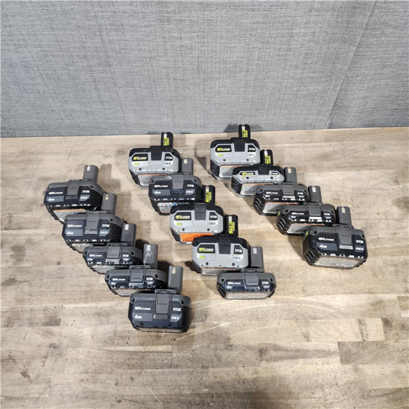 HOUSTON LOCATION - AS-IS RYOBI BATTERY PACK QTY - 15
