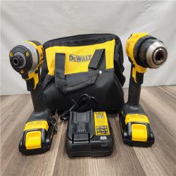 AS-IS DeWALT 20V MAX Cordless Drill Driver/Impact Driver Combo Kit 1.3 Ah Lithium Ion