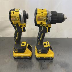 AS-IS - DEWALT 20V MAX XR Hammer Drill and ATOMIC Impact Driver 2 Tool Cordless Combo Kit