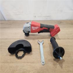 AS-IS- Milwaukee 18V Lithium-Ion Brushless Cordless 4-1/2 in./5 in. Grinder w/Paddle Switch (Tool-Only)