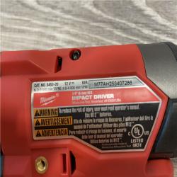 AS-IS Milwaukee FUEL 12V Lithium-Ion Brushless Cordless 1/4 in. Hex Impact Driver (Tool-Only)