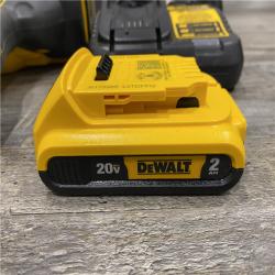 AS-IS DEWALT 20V MAX XR 16-Gauge Electric Cordless Angled Finishing Nailer Kit