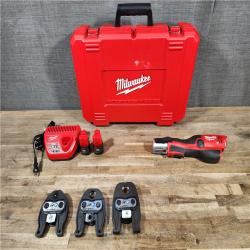 HOUSTON LOCATION - AS-IS M12 12-Volt Lithium-Ion Force Logic Cordless Press Tool Kit (3 Jaws Included) with Two 1.5 Ah Battery and Hard Case
