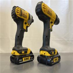 AS-IS - DeWALT 20V MAX Cordless Drill Driver/Impact Driver Combo Kit 1.3 Ah Lithium Ion