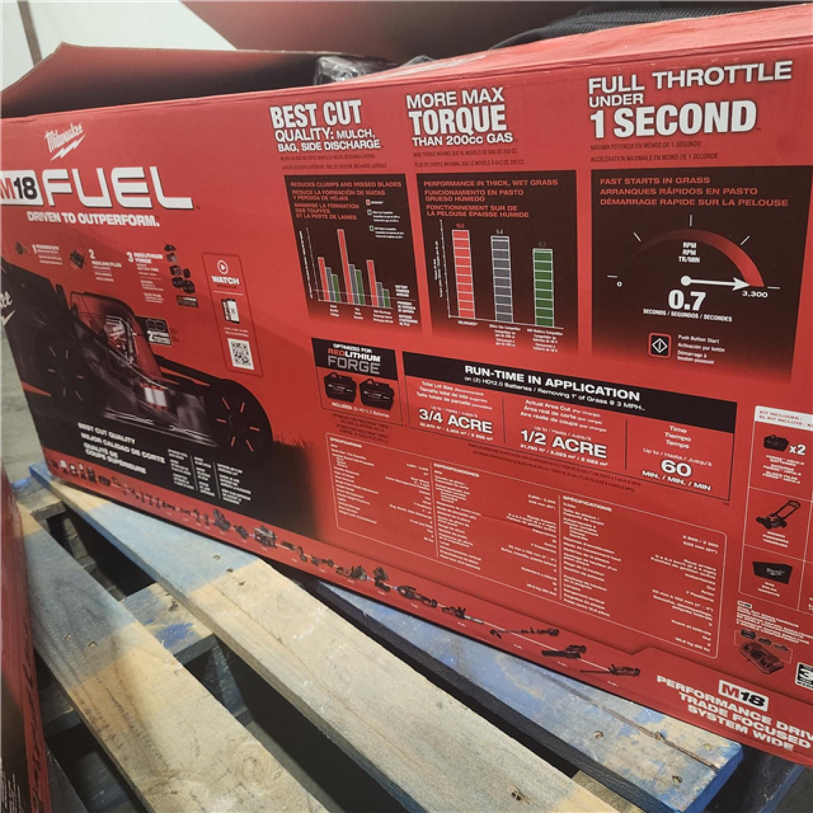 As-Is- M18 FUEL Brushless Cordless 21 in. Walk Behind Dual Battery Self-Propelled Mower W/(2) 12.0Ah Battery and Rapid Charger