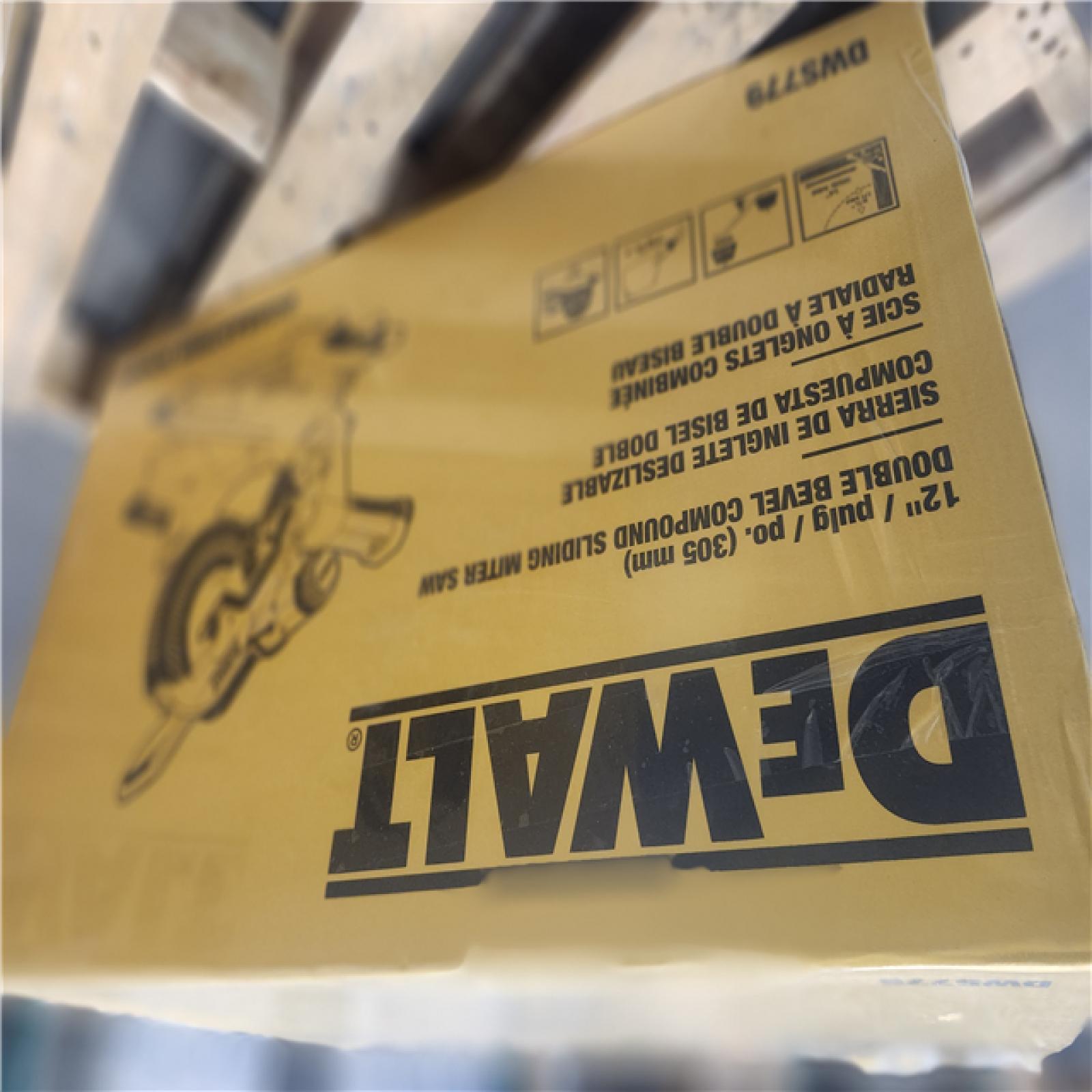 NEW- DeWalt 15 Amps 12 in. Corded Dual-Bevel Sliding Compound Miter Saw