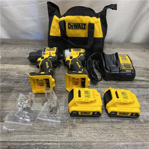 AS-IS DEWALT ATOMIC 20-Volt MAX Lithium-Ion Cordless Combo Kit
