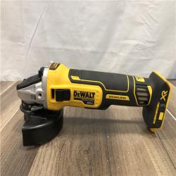 AS-IS DEWALT 20V MAX XR Cordless Brushless 4.5 in. Slide Switch Small Angle Grinder with Kickback Brake (Tool Only)