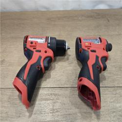 AS-IS Milwaukee 12V Cordless Subcompact Drill and Impact Driver Combo Kit