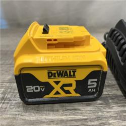 AS-IS DEWALT 20V MAX Lithium-Ion 5.0 Ah Battery and Charger
