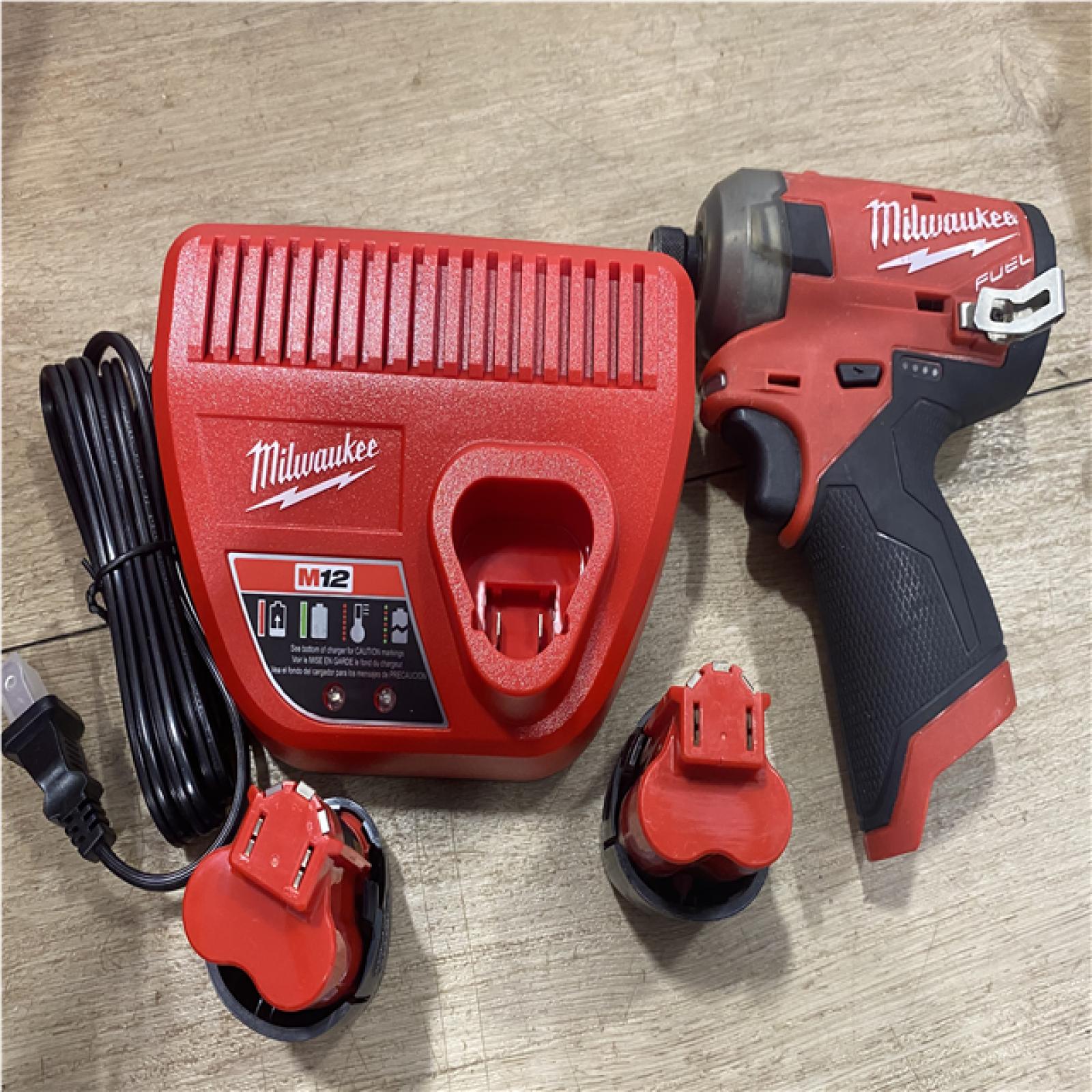 AS-IS Milwaukee FUEL SURGE 12V Lithium-Ion Brushless Cordless 1/4 in. Hex Impact Driver Compact Kit