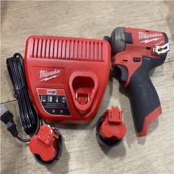 AS-IS Milwaukee FUEL SURGE 12V Lithium-Ion Brushless Cordless 1/4 in. Hex Impact Driver Compact Kit