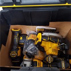 California AS-IS DeWalt 6-Piece Tool Kit  Includes (2) Batteries  Charger & Rolling Tool Box