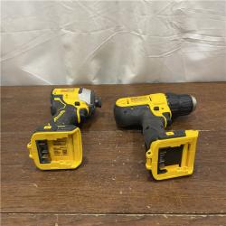 AS-IS DeWALTA® 20V MAX Cordless Drill Driver/Impact Driver Combo Kit 1.3 Ah Lithium Ion