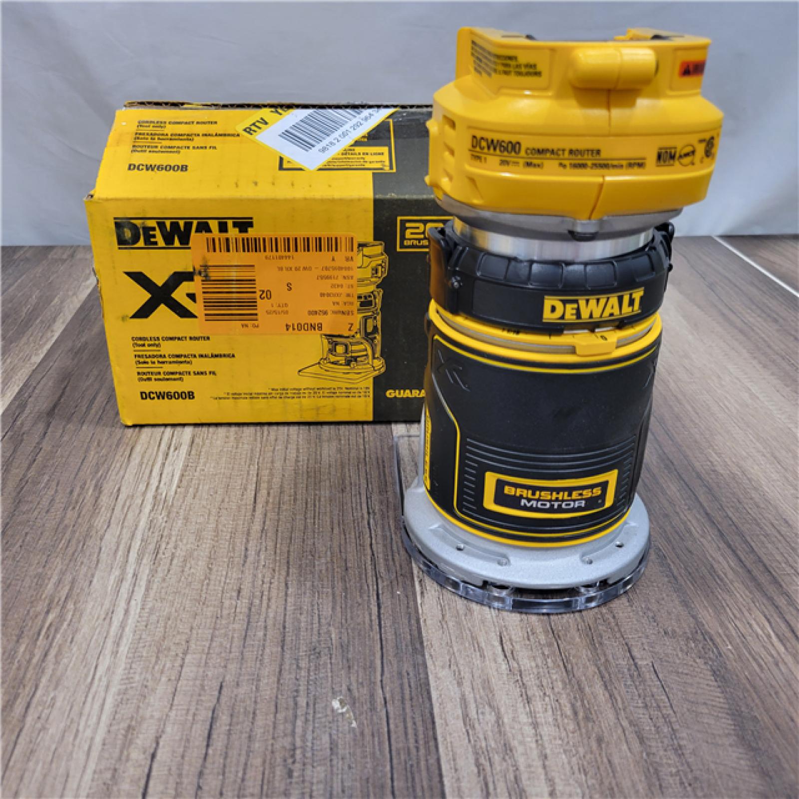 GOOD Dewalt 20V MAX XR Brushless Cordless Compact Router (Tool Only)