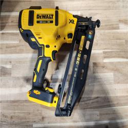 HOUSTON LOCATION - AS-IS DEWALT 20V MAX XR 16-Gauge Electric Cordless Angled Finishing Nailer Kit