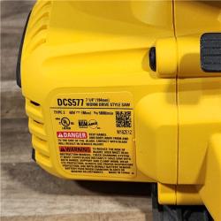 HOUSTON LOCATION - AS-IS DEWALT FLEXVOLT 60V MAX Cordless Brushless 7-1/4 in. Wormdrive Style Circular Saw (Tool Only)