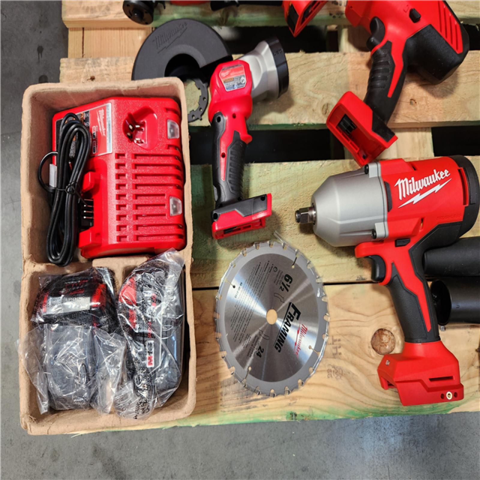 California NEW Milwaukee M18 9-Tool Combo Kit, includes (2) Batteries & Charger
