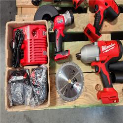 California NEW Milwaukee M18 9-Tool Combo Kit, includes (2) Batteries & Charger