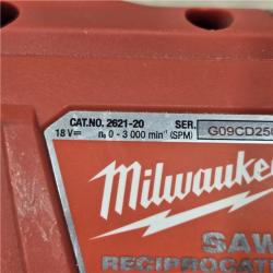 AS-IS Milwaukee  M18 SAWZALL Cordless Reciprocating Saw (Tool Only)