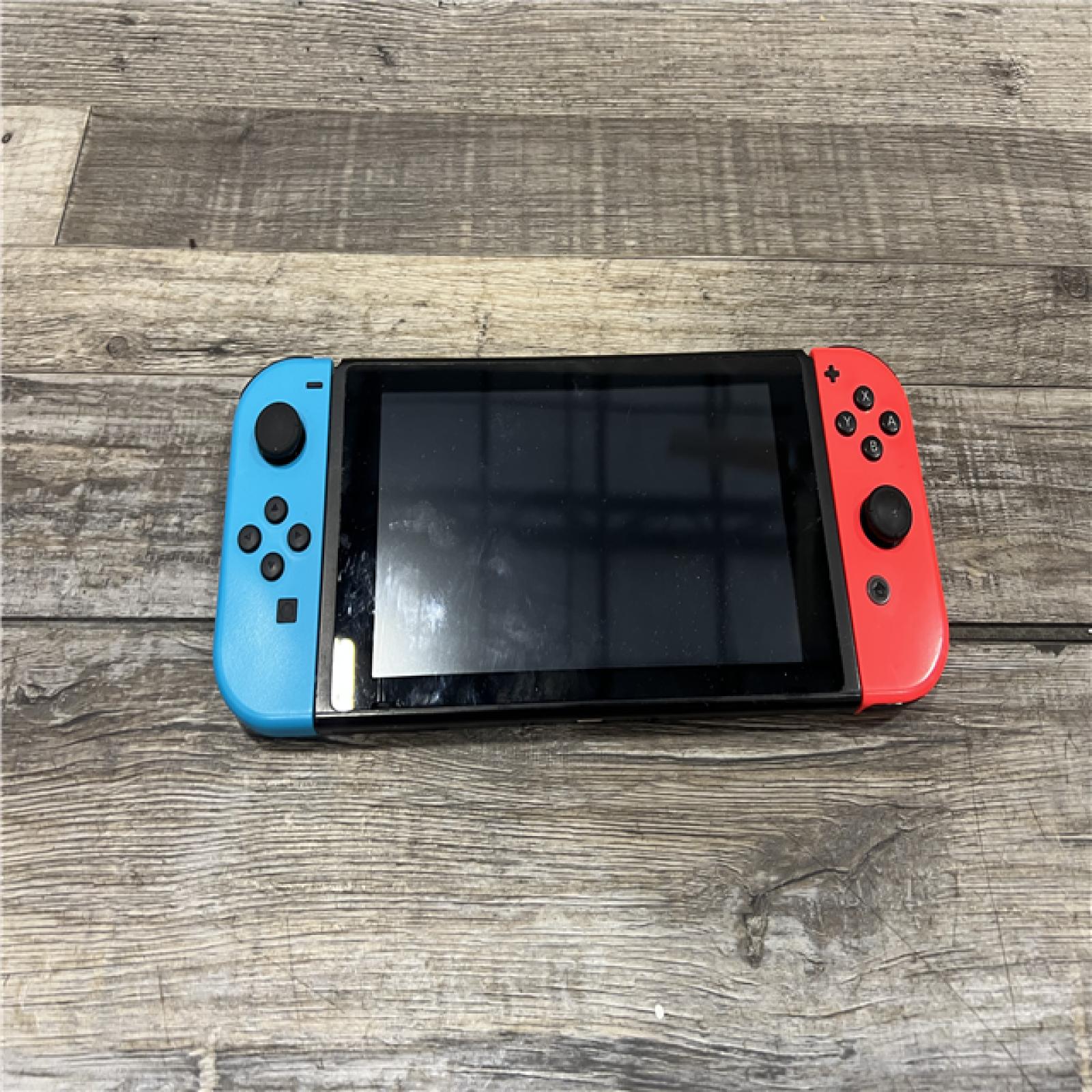 AS-IS Nintendo Switch with Neon Blue and Neon Red Joy-Con