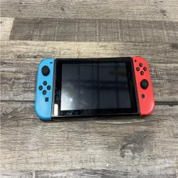 AS-IS Nintendo Switch with Neon Blue and Neon Red Joy-Con
