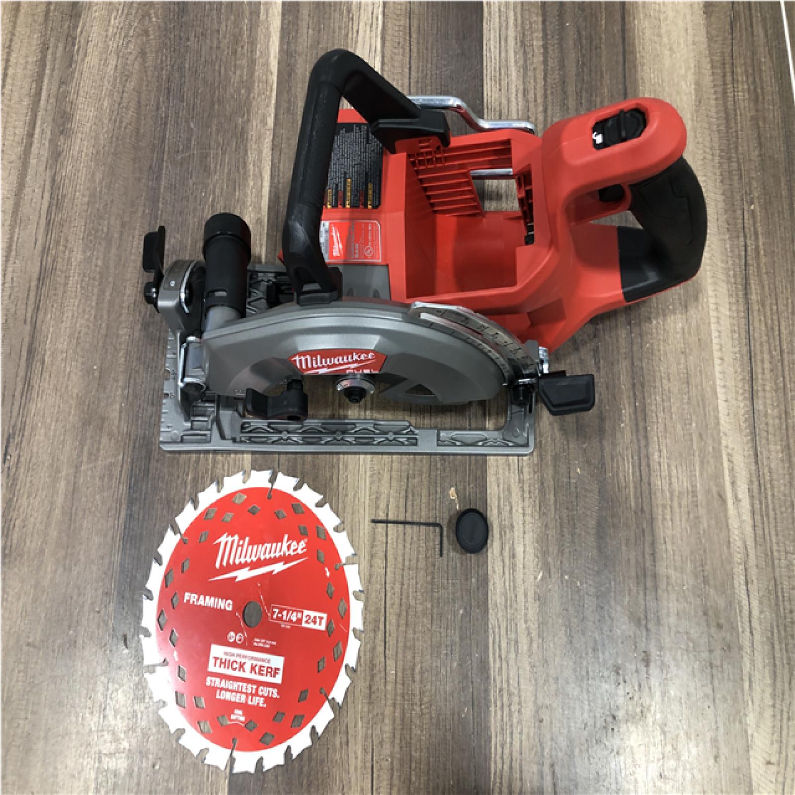 AS-IS Milwaukee FUEL 18V Lithium-Ion Cordless 7-1/4 in. Rear Handle Circular Saw (Tool-Only)
