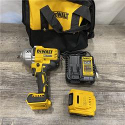 AS-IS DEWALT 20V MAX Lithium-Ion Cordless 1/2 in. Impact Wrench Kit