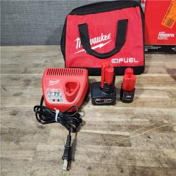 HOUSTON LOCATION - AS-IS Milwaukee 3497-22 12V Brushless Hammer Drill and Impact Driver Combo Kit