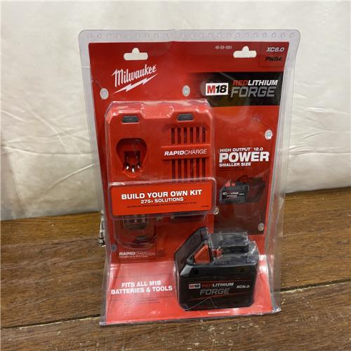 AS-IS M18 18-Volt Lithium-Ion REDLITHIUM FORGE Starter Kit with 8.0Ah Battery and Rapid Charger