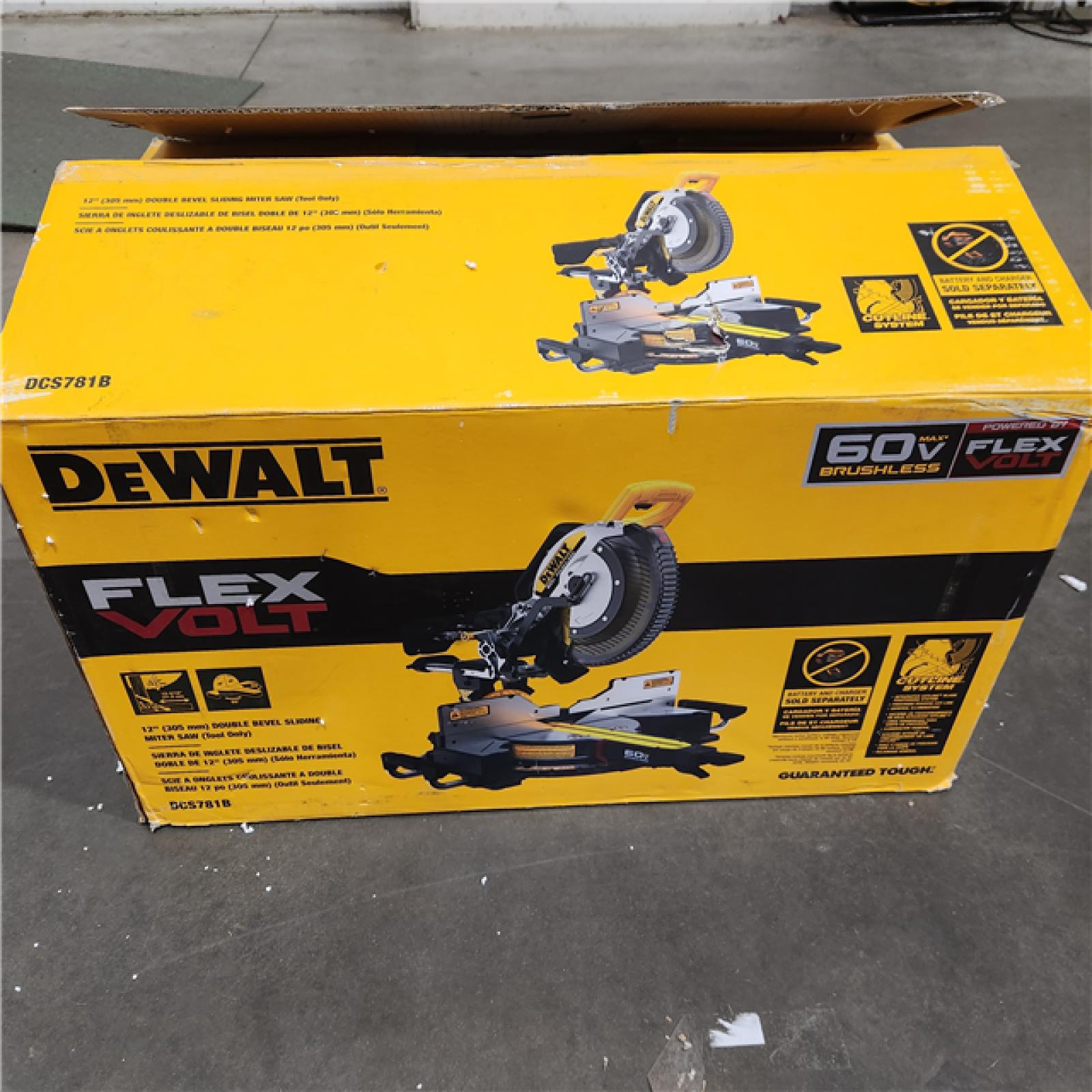 As-Is- DEWALT 60V Lithium-Ion 12 in. Cordless Sliding Miter Saw (Tool Only)