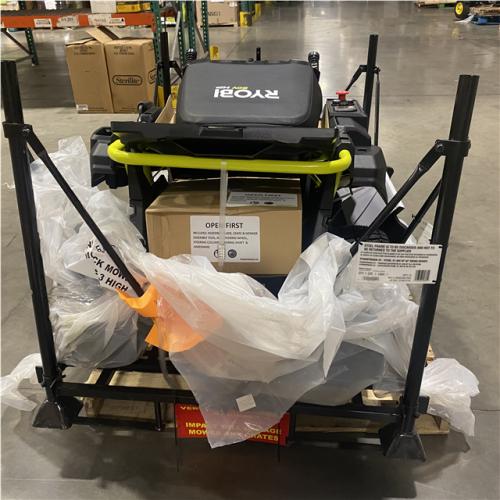 Dallas Location - As-Is RYOBI R1 80V HP Brushless Lithium Battery Cordless Electric 30 in. Riding Lawn Mower with 14 Ah Battery and Charger