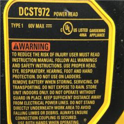 AS-IS  DEWALT FLEXVOLT 60V MAX 17 in. Cordless Battery Powered Attachment Capable Trimmer Kit