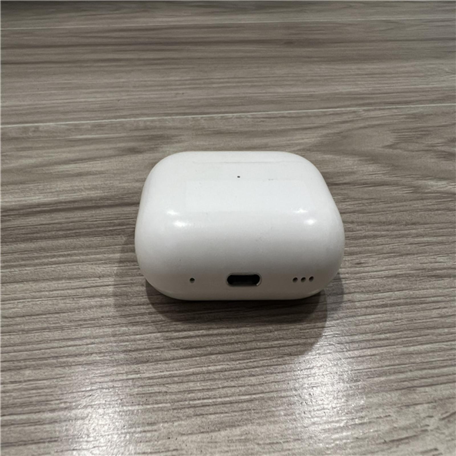 AS-IS Apple AirPods Pro (2nd Generation) with the USB-C MagSafe Charging Case