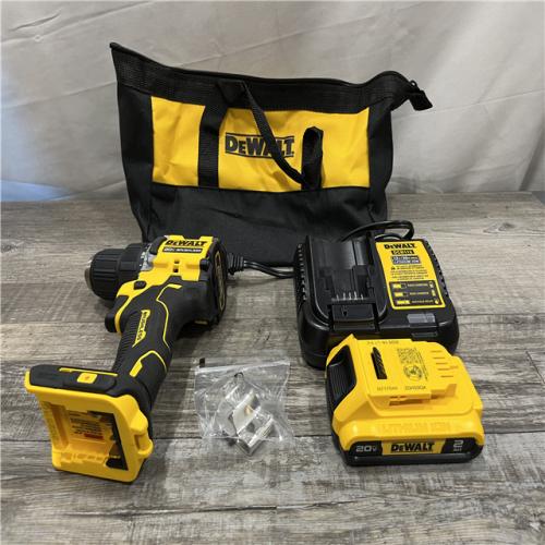 AS-IS DEWALT Atomic 20V Lithium-Ion Cordless Compact 1/2 in. Drill/Driver Kit