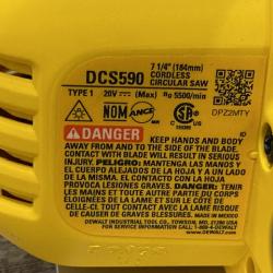 AS-IS DEWALT 20-Volt MAX 7-1/4 in. Cordless Circular Saw (Tool Only)