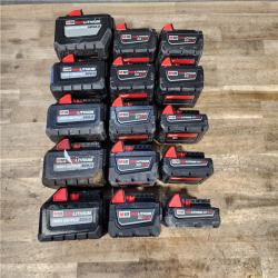 HOUSTON LOCATION - AS-IS MILWAUKEE BATTERY PACK QTY - 15